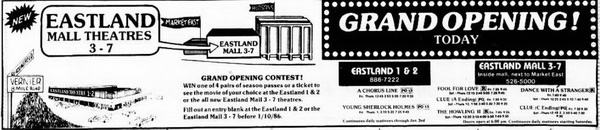 Eastland Mall 5 - 3-7-1985 AD